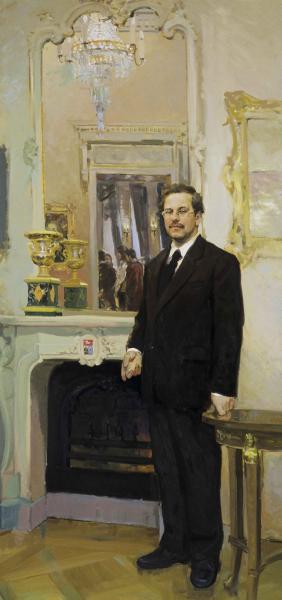 Vitaly Grafov. Portrait of A.M. Ryazanov.